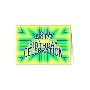  48th Birthday Party Invitation Bright Star Card Toys 