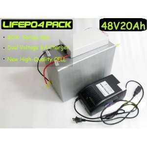  48V 20Ah LiFePO4 Battery Pack Free BMS+6A Charger NEW 