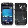 Black Bling Hard Case Cover for T Mobile Samsung Galaxy S 2 II T989 