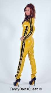   Kill Bill Costume PVC Catsuit Fancy Dress Outfit S/M/L/XXL  