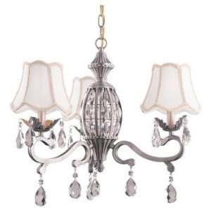 Monte Carlo MC198EP L 3 Light Crystal Light Kit with 3 Feet Chain and 