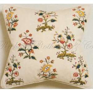 Embroidered Pillow Fantastical Garden III