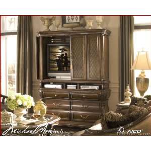  Aico Sovereign 3pc Media Cabinet AI 570 Furniture & Decor