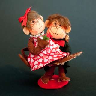 Annalee Doll Valentine 2011 6 Monkeying Around Couple  
