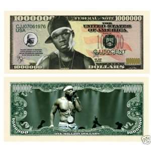   Jackson (50 Cent) Million Dollar Bills (5/$3.00) 