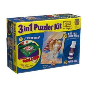  American Angel 3 in 1 Kit Mat Glue and Jigsaw Puzzle 550pc 