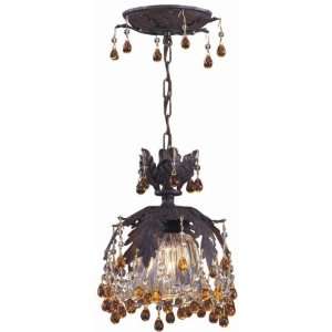  Crystorama 5235 DR AMBER Semi Flush Mount