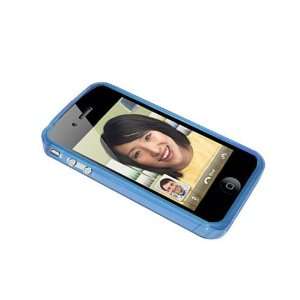 Modern Tech Blue Gel Case/ Skin for Apple iPhone 4 Cell 