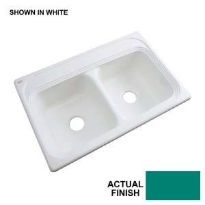   Double Basin Acrylic Topmount Kitchen Sink 53040