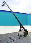 16ft Jib Arm Crane bowl stand pan tilt had floor & Track dolly for 