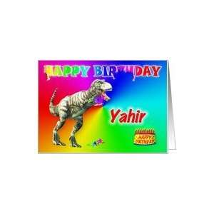  Yahir, T rex Birthday Card Eater Card Health & Personal 