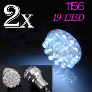 White 1156 19 LED Car Turn Bulb Light 12V Lamp  