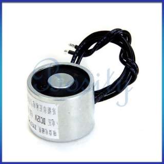 11LBS DC12V 4W Holding Electromagnet Lift Solenoid 25mm M4 0.33A 
