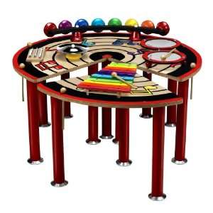  Music Table interactive group play wooden Xylophone, 2 