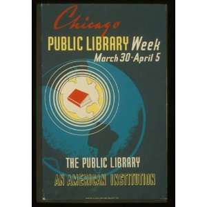   5The public library  an American institution /A.S.