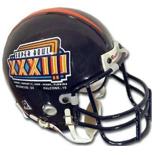  Super Bowl XXXIII Authentic Riddell Mini Helmet Sports 