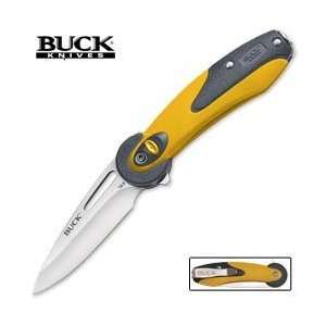 NEW BUCK KNIVES 766YWS YELLOW REVEL LOCK CLIP KNIFE NEW IN BOX GREAT 