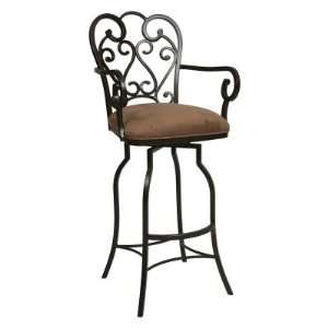  Pastel 30 in. Magnolia Swivel Bar Stool with Arms   Autumn 