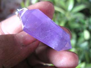 50ct 12 SIDED RARE NATURAL PRETTY AMETHYST QUARTZ CRYSTAL double 