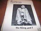 The King & I Playbill St James Theatre Yul Brynner