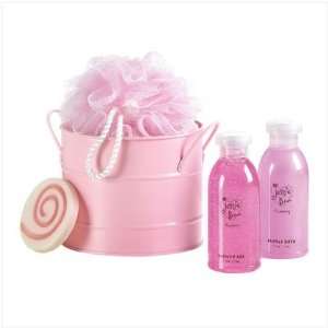  Jessie B Pink Bath Bucket Set #36386 