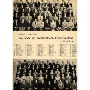  1952 Print Cornell Mechanical Engineering Graduates 