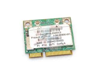 HP Broadcom BCM4322 4322 half mini PCI E card wifi AGN  