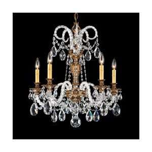  Schonbek 6305 80O Isabelle 5 Light Single Tier Chandelier 