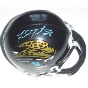 Fred Taylor Autographed/Hand Signed Jacksonville Jaguars Replica Mini 