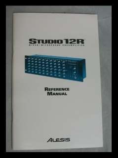 1997 Studio 12R Reference Manual Alesis  