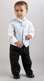 BABY BOYS PAGEBOY OUTFITS BLACK BLUE SUIT AGE 0M 12YR  