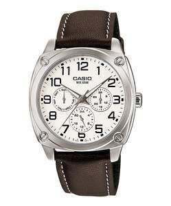 Genuine Casio Watch Analog Date Day 24 Hour Leather 50 Meter MTP 1309L 