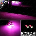 2x Pink 12V Tag License Plate LED 10 SMD T10 Wedge Light Bulbs 194 W5W 