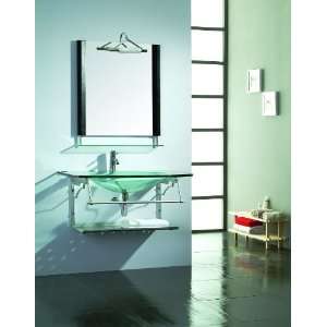   LBATH Glass Basin Bathroom Vanity Bath Sink 6659