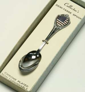 Vtg US FLAG COLLECTORS DEMITASSE SPOON MADE IN JAPAN  