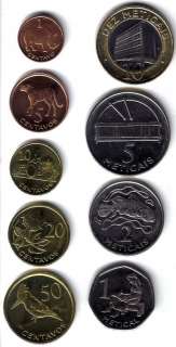 MOZAMBIQUE 2006 FULL SET 9 COINS(KM 133 140) UNC  