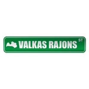   VALKAS RAJONS ST  STREET SIGN CITY LATVIA