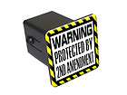 Protected By 2nd Amendment   Tow Trailer Hitch Cover Plug Insert Truck 