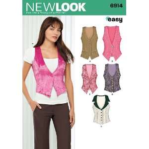  New Look Sewing Pattern 6914 Misses Tops, Size A (4 6 8 10 