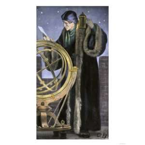  Copernicus Studying the Night Sky Giclee Poster Print 