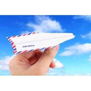 Paper Airplane Airmail Concept   48W x 32H   Peel and Stick Wall 