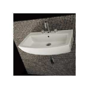   Wall Mount Lavatory W/ Overflow & 3 Faucet Holes 7710 3 001 White
