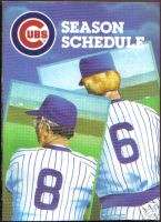 1986 Chicago Cubs Baseball Team Pocket Schedule  
