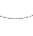 Sterling Silver 16 inch Twisted Serpentine Chain  