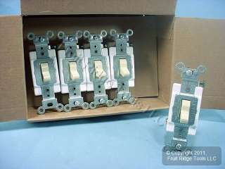 10 Leviton Ivory 3 Way COMMERCIAL Light Switches 15 Amp 078477815931 