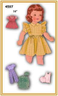 4597 Terri Lee doll wardrobe pattern old 16  