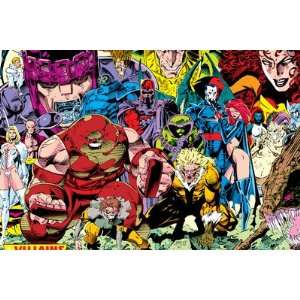  X Men #1 Pin up Group A Villains Gallery by Jim Lee 