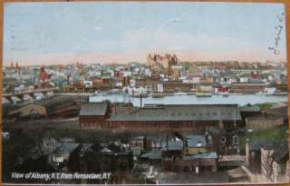 1907 NY Postcard Birds Eye View of Albany, New York  