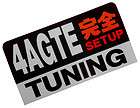 4AGTE engine JDM decals sticker set up tuning car part GE GTE Toyota 