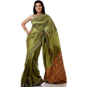   Sari with Jacquard Weave on Anchal   Art Silk 